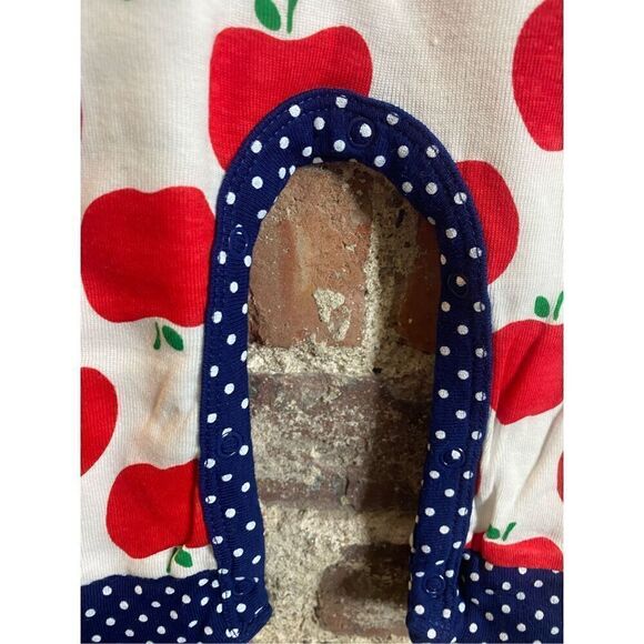 Gerber - Red Apple Print, Polkadot - One-Piece Sleeper Baby Size 3-6 Months - Picture 5 of 6